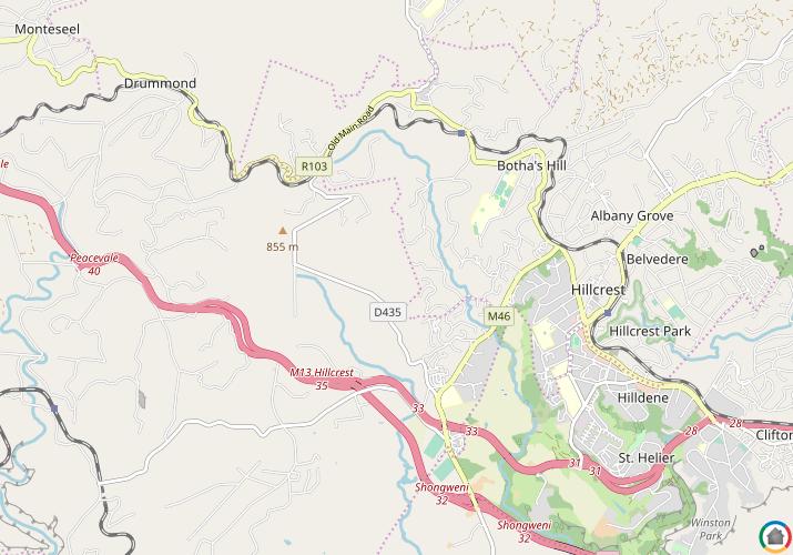 Map location of Assagay